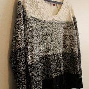 Black and white sweater